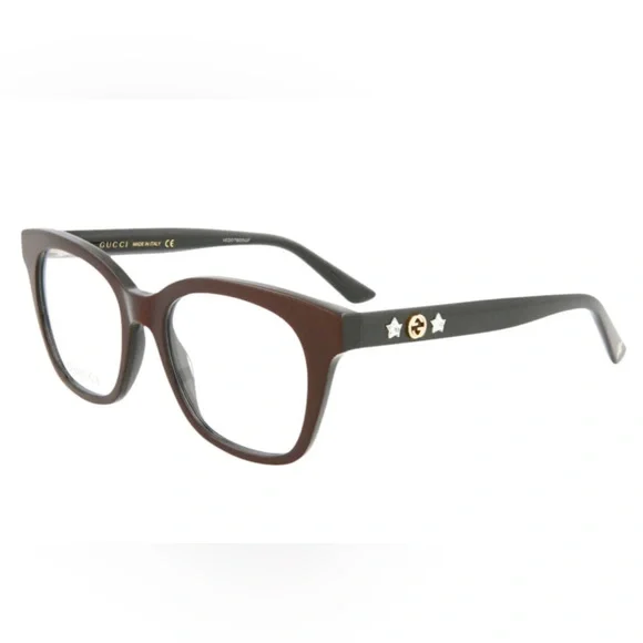 Gucci Women Optical glasses 51-19-145 dark red on black - Picture 2 of 5